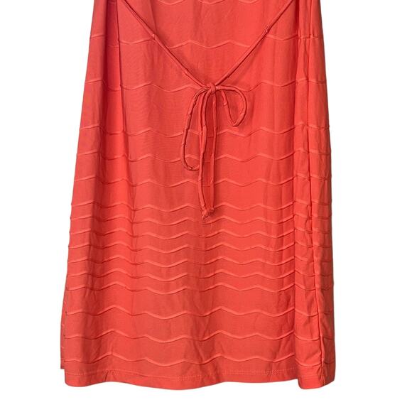 SOHO Apparel Ltd. Sleeveless Coral Dress w/ Adjustable Waist Tie, Size M, NWT! - Picture 2 of 4